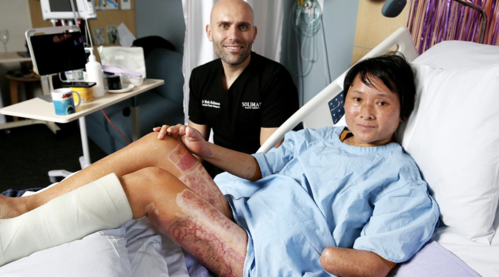 Sydney Plastic and Reconstructive Surgeon A/Prof Bish Soliman Helps Save Shark Attack Victim Brigitte Do - 1