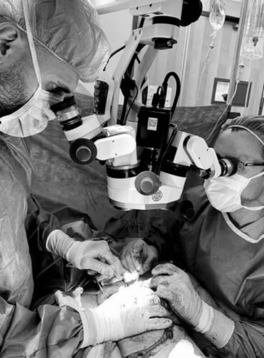 Dr Bish Soliman during surgery 1